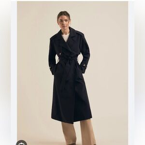Favorite Daughter dark navy blue Trench Coat